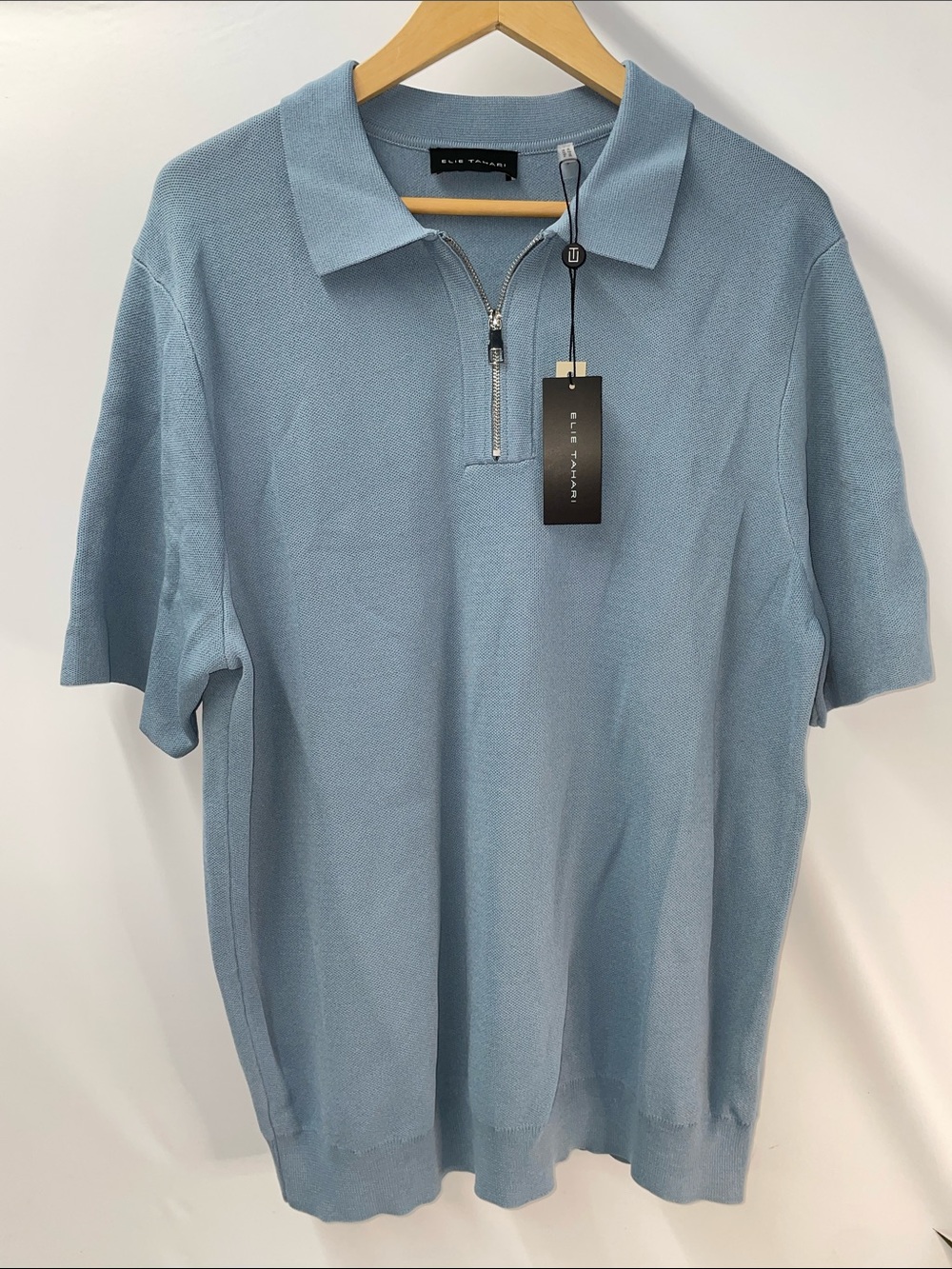 ELIE TAHARI 1/4 ZIP POLO SHIRT FTL-07-124